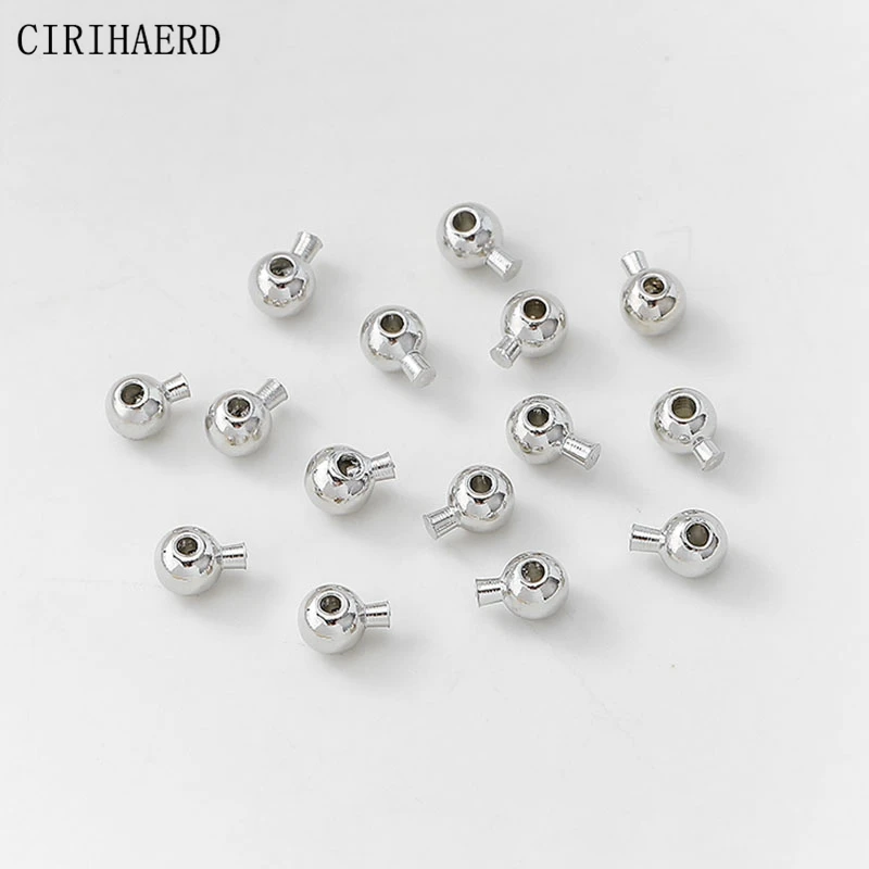 Jewelry Button Clasp Bracelet Button Clasps Cord Stopper End Beads