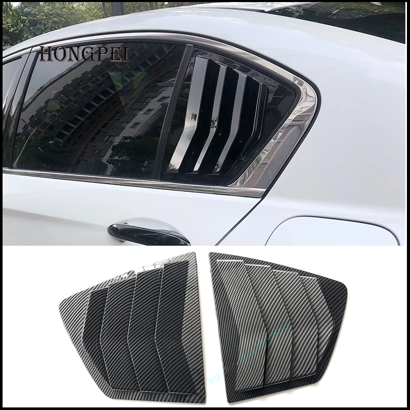 

Car Styling For Honda Accord 9th 2014-2017 Rear Window Blind Shades Louver Frame Molding Cover Sticker Trim Accessories