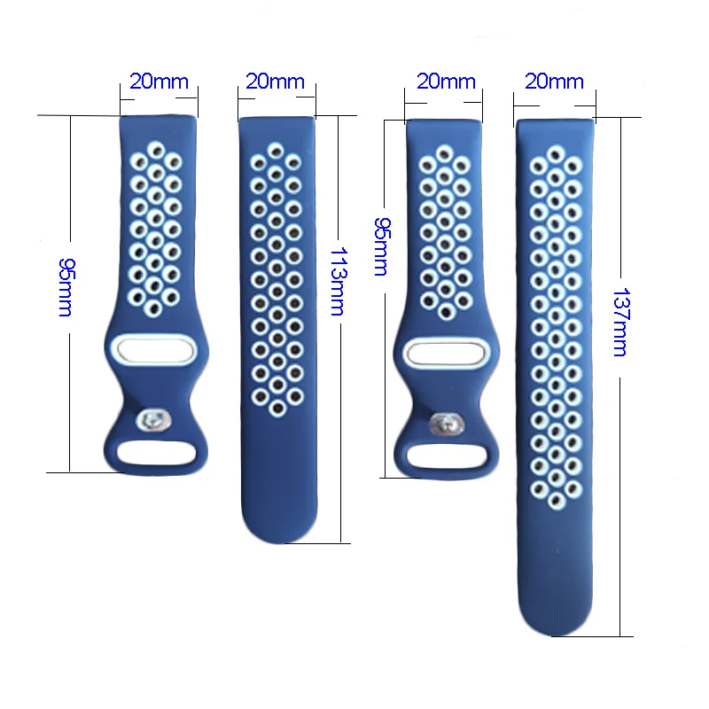 Silicone 20mm Watch Strap - Unisex Bracelet