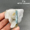 Natural Brazil Aquamarine gem Mineral specimen + healing quartz crystals and stones rock gemstone 2