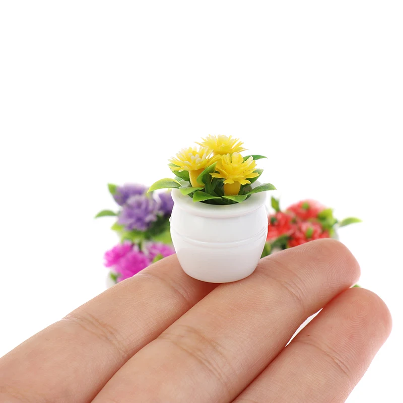 CASA DELLE BAMBOLE mini pianta filo in vaso miniature piante finte