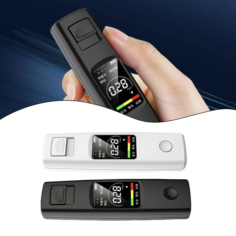 

1set Breath Alcohol Detector Portable Tester Digital LCD Alcohol Analyzer Analyzer Energy Saving Design Measurement Tool Parts