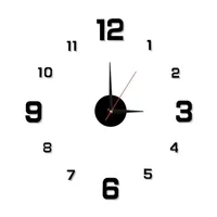 Digital Clock Luminous Modern Watches Home Decoration DIY Living Room Families Wall Decor Stereo Frameless Bedroom Clocks Garden 1