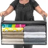 1pcs Non Woven Fabric Folding Clothes Storage Bag Clothes Collecting Case Toys Quilt Blanket Storage Organizer for Home 2