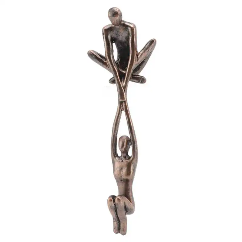 Lover Sculpture Ornament Resin Abstract Art Statue Couple Man Lifting