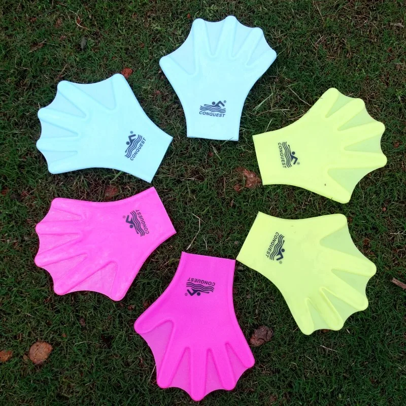 Soft Silicone Diving Webbed Gloves for Adults and Children, 100% Silicone, Swimming Training Paddles, Frog Palm, Swimming Aid 3