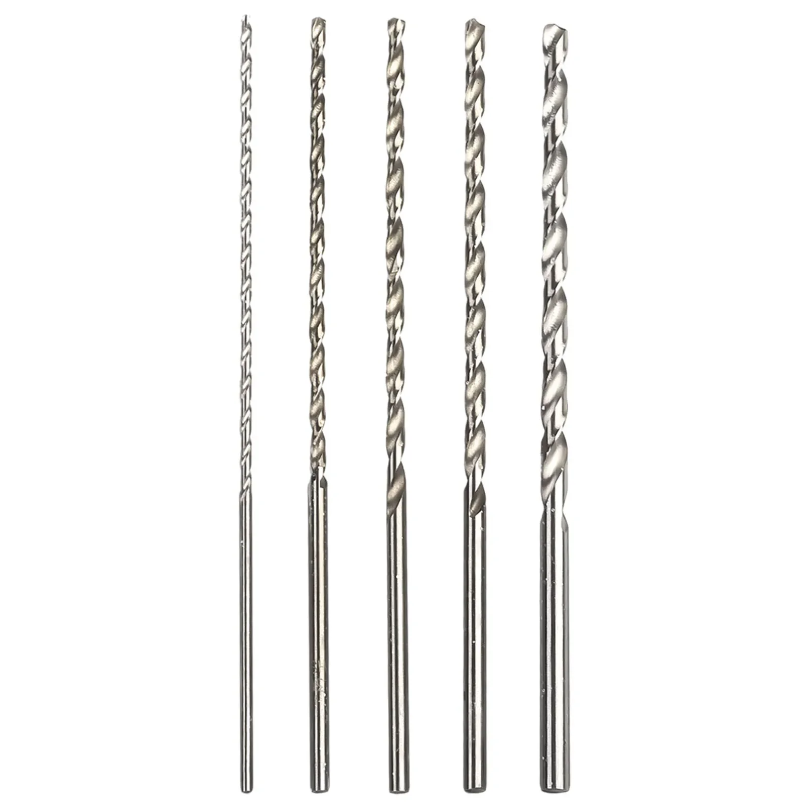 Pièces en acier rapide pour perceuse électrique, accessoires argentés, 4mm, 5mm, 150mm, 2mm, 3mm, 10 pièces