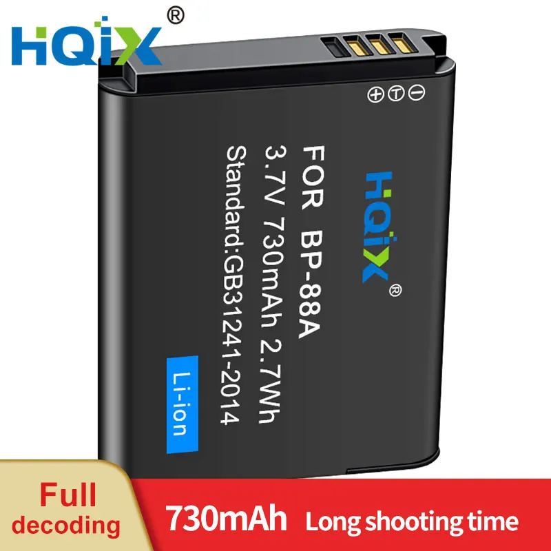 

HQIX for Samsung DV300 DV200 DV300F Camera BP-88A Charger Battery