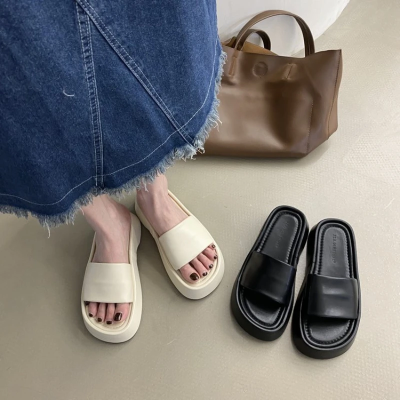 

Thick Platform Women Slippers Sport Sandals Summer Wedges Women Shoes Walking Cozy Female Slides Fad Slingback Flip Flops Mujer