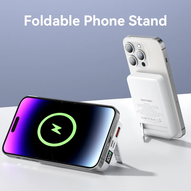 Vention 10000mAh Power Bank Magnetic Portable PD Wireless