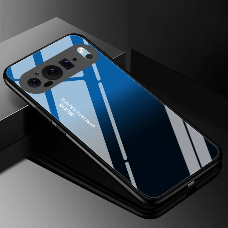 Tempered Glass Hard Back Bumper Case Cover with s Design