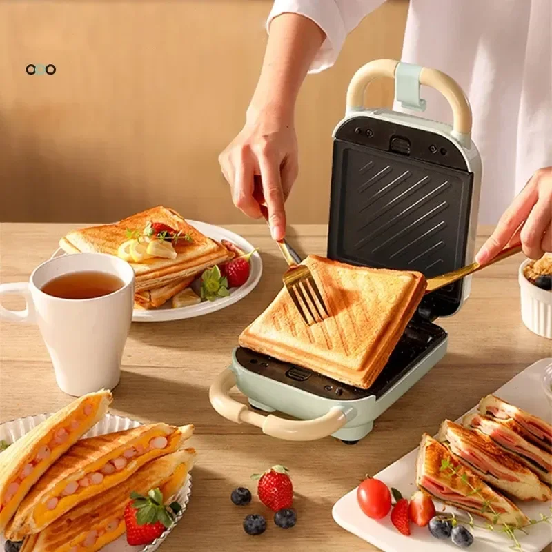 

Electric Sandwich Maker Waffle Toaster Baker Breakfast Machine Takoyaki Pancake Donuts Sandwichera with 1/2/3/4/5 Plates