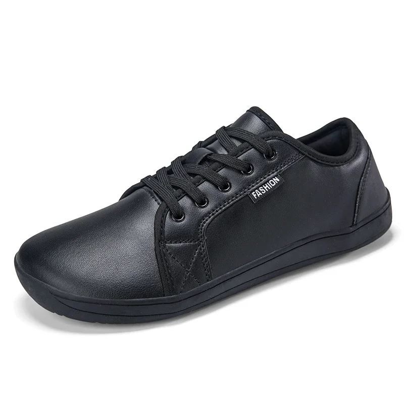 Best-Selling Minimalist Unisex Wide Toe Barefoot Walking Shoes - Casual Lightweight Artificial Leather Sneakers