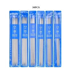 Premium Stainless Steel Double-Pointed Knitting Needles Set (20cm) (2)