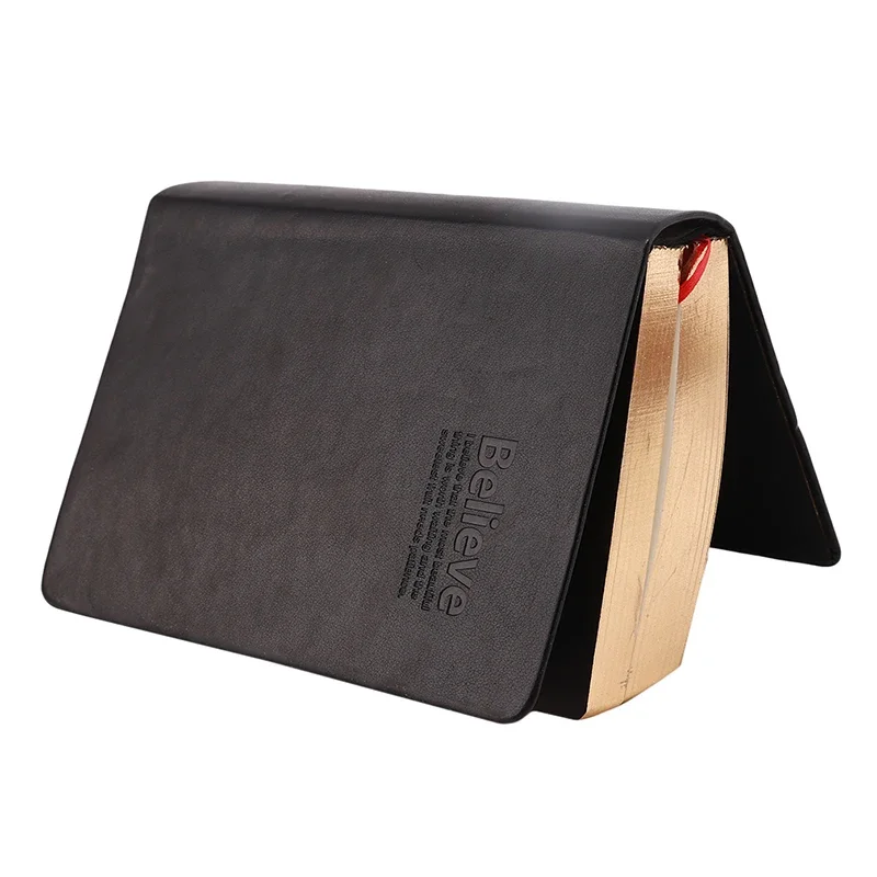 Leather Notebook Writing Bible Diary Book Notepad Blank Weekly Plan Notebooks Office School Supplies