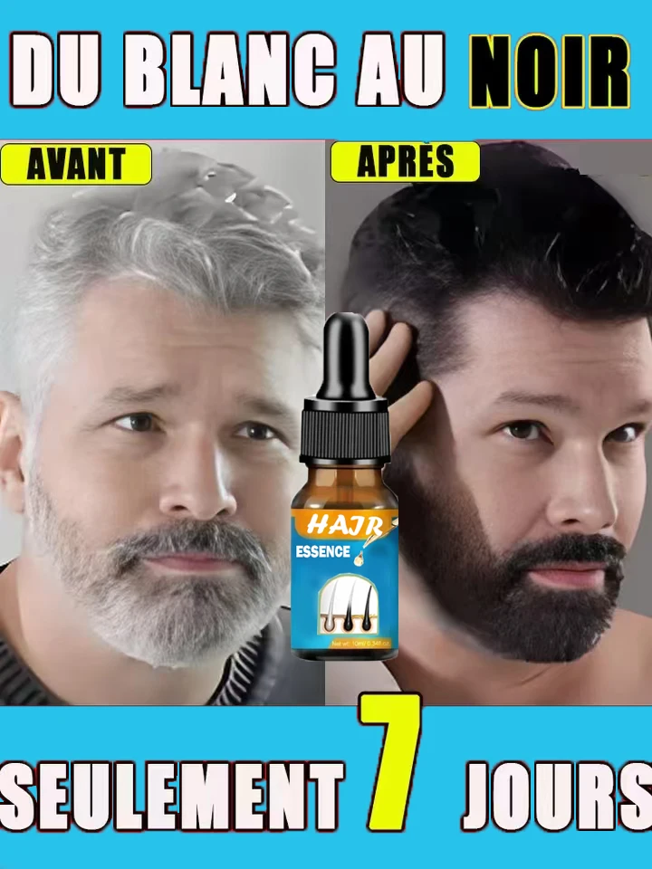 S&eacute;rum pour r&eacute;parer les cheveux blancs et gris r&eacute;parer les cheveux blancs &agrave; noirs produits capillaires