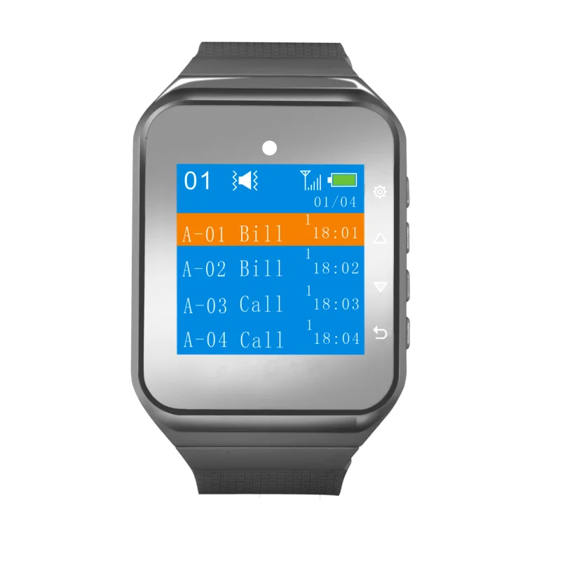 Restaurant Wireless Table Ordering System Smart Watch Receiver