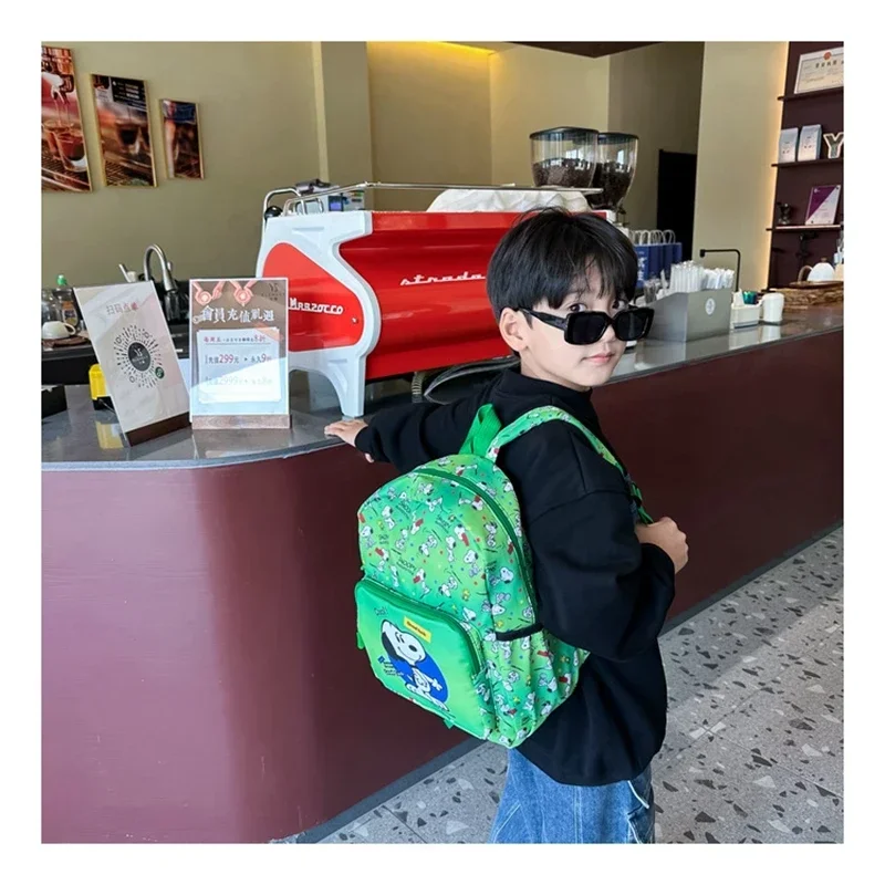 Snoopy Children's backpack Cartoon Printed Boys' Backpack Kindergarten Middle Class Schoolbag Cute Girls' Backpacks 34x27x12cm 5