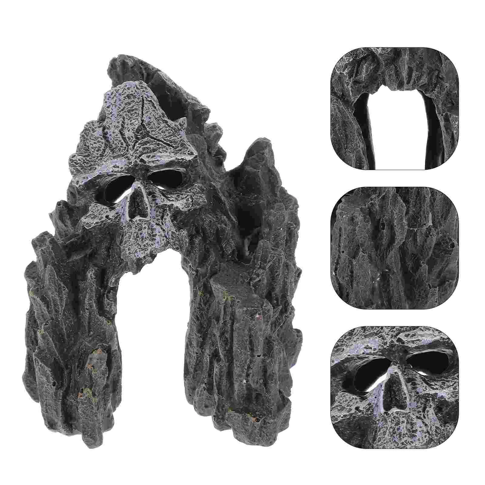 

Fish Tank Layout Aquarium Decor Artificial Cave Hideout Model Underwater Landscaping Cave