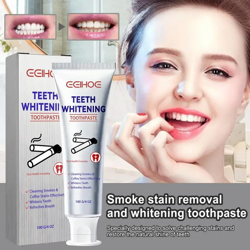 

Teeth Brightening Solutions toothpaste Remove Stains Reduce Yellowing Care Fresh Breath Whitening Teeth toothpaste 30ml