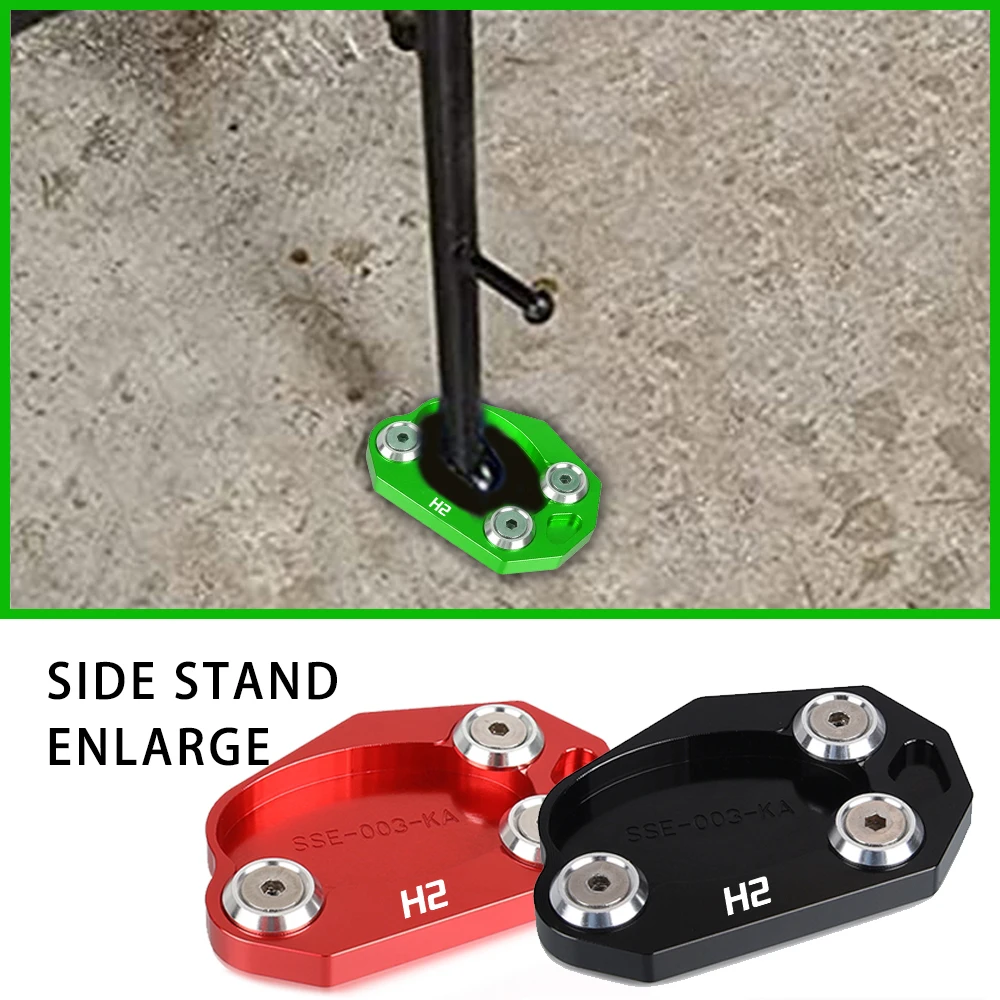 

2023 H2 For KAWASAKI Ninja H2 SX 2017-2023 Ninja H2 SX SE 2021-2022-2023 Motorcycle CNC Side Stand Enlarge Kickstand Foot Pad
