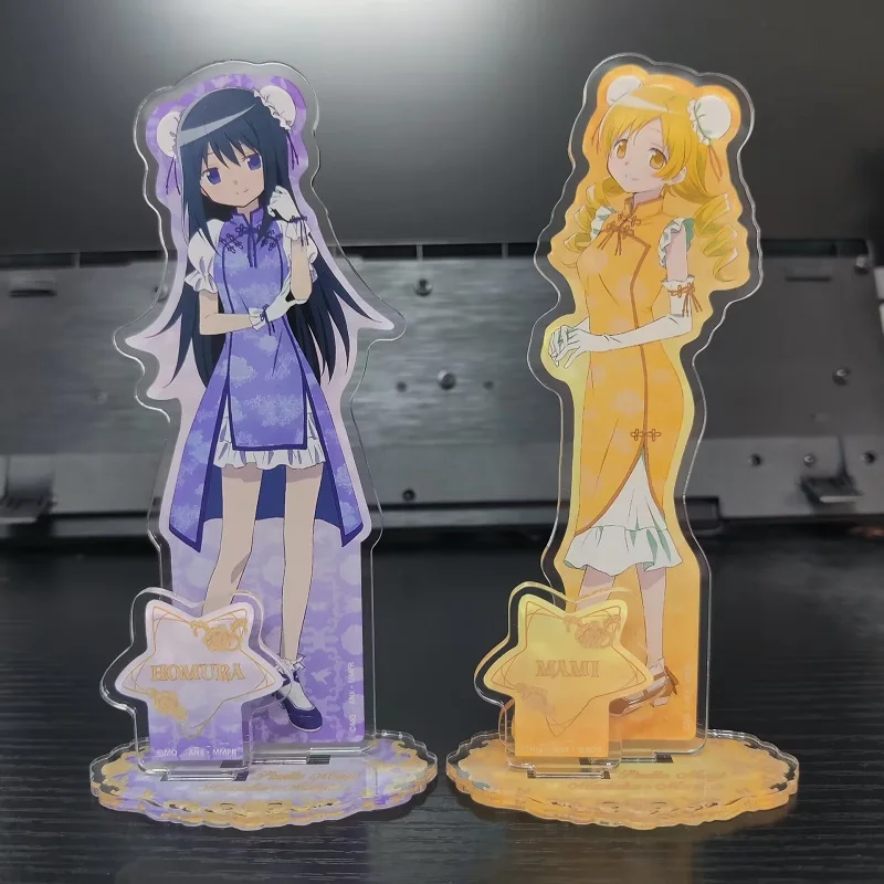Giappone Anime Puella Magi Madoka Magica Figure Kaname Madoka Cosplay Acrilico In Piedi Segno Tomoe Mami Personaggio Modello Desk Decor