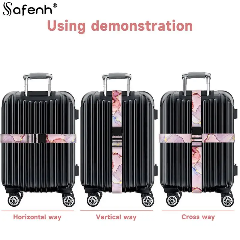 

1PC Adjustable Bundling Packing Baggage Belt Cross Strap Suitcase Belts Bag Part Accessor Anti-theft Luggage Buckle Cross Strap
