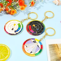 Color Wheel Keyring for Painters, Interactive Keychain, Art Keychains, Gifts 5
