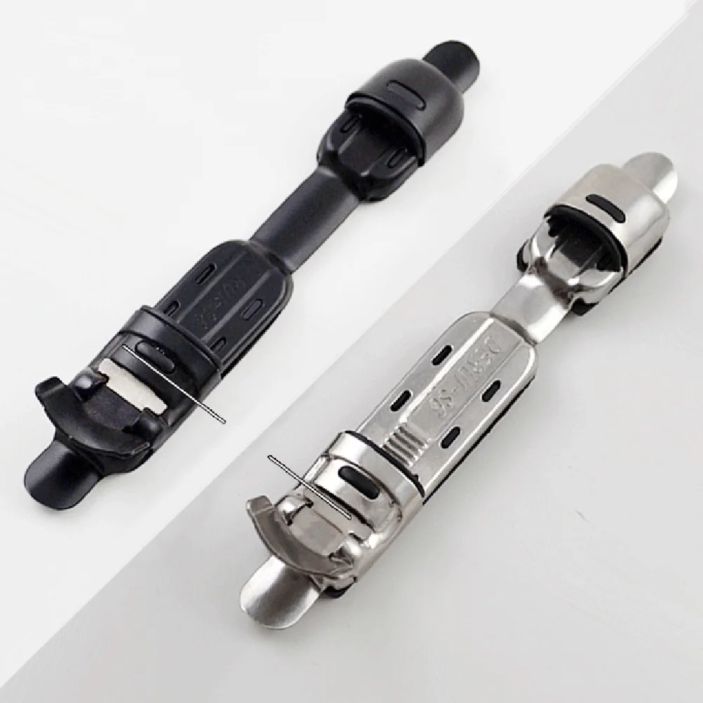 Stainless Steel Fishing Reel Seat Plate Type Adjustable Reel Seat Clip Fitted Fishing Rod Wheel Holder