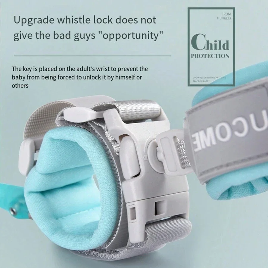 Baby anti-slip ring with belt induction lock safety protection for children anti-slip ring for children rope lock core