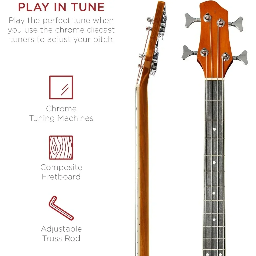 Guitar Accessories Portable Acoustic Electric Bass with Bag