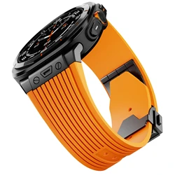 Premium Sports Strap with Stainless Steel Buckle - Luxury Bracelet Edition - Galaxy Ultra(2025) (OB)