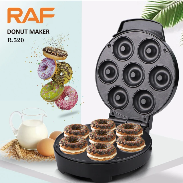 Mini Donut Maker, Mini máquina para hacer tortitas para el desayuno,  aperitivos, postres y más con