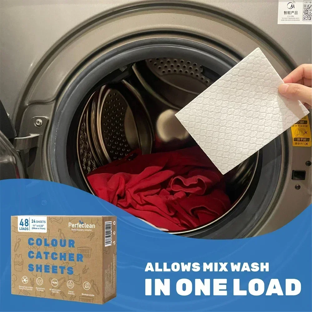 Perfeclean Price Shaped Color Grabber Laundry Detergent Sheets Color Catchers for Effective Dye Trapping