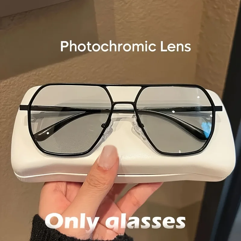 Luxus Metall Photochrome Sonnenbrille Männer Frauen Mode Polarisierte Sonnenbrille Stilvolle Chameleon Anti-glare Driving Shades UV400
