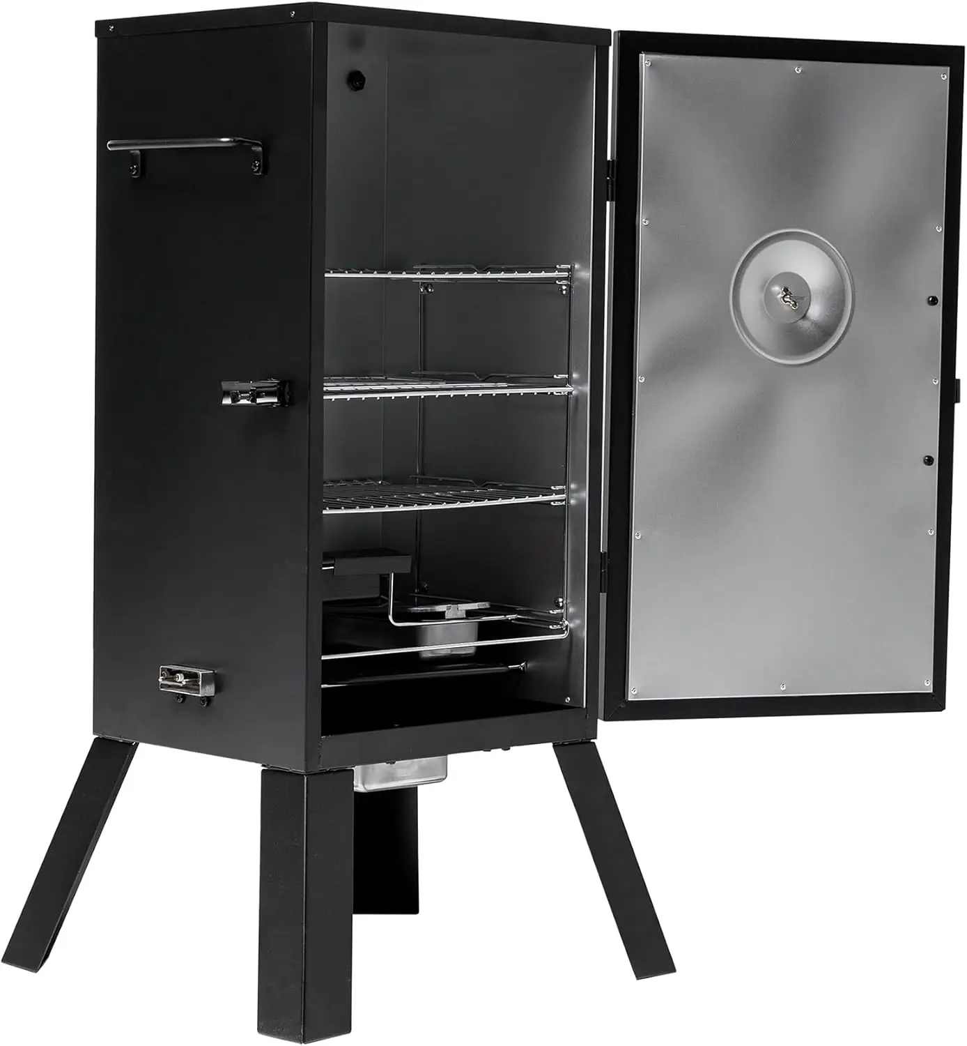 30-inch    Smoker with Analog Temperature Control, Chrome Smoking Racks and 535 Cooking Square I 2