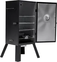 30-inch    Smoker with Analog Temperature Control, Chrome Smoking Racks and 535 Cooking Square I 2