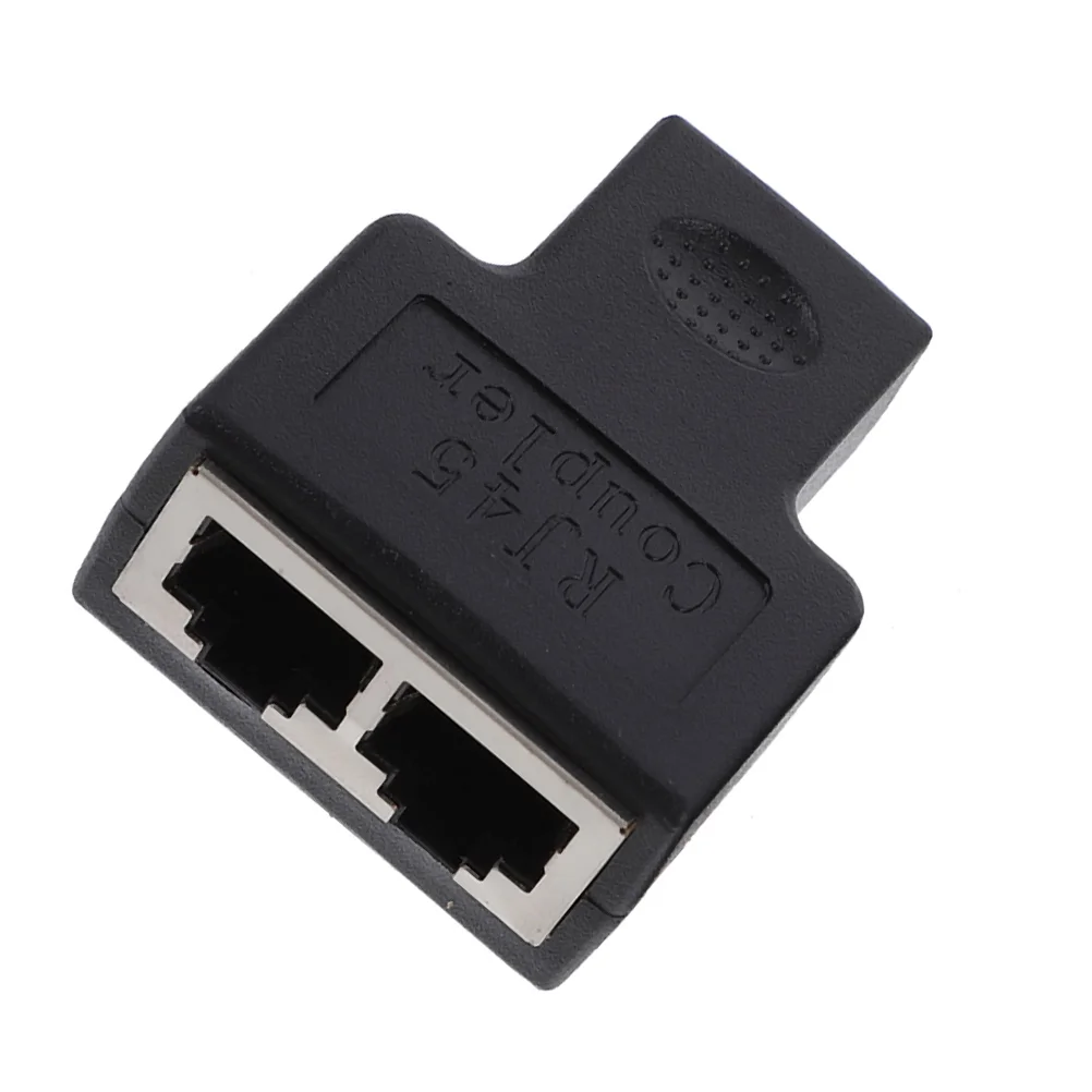 

Lan Cable Splitter Tee 1 to 2 Port Ethernet Plug Splitter Extender Accessories Coupler Connectors Adapter Sub-line Socket