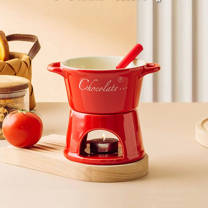 Mini Chocolate Fondue Set, Hightea Serving Fondue Pot, Mini Cheese Fondue