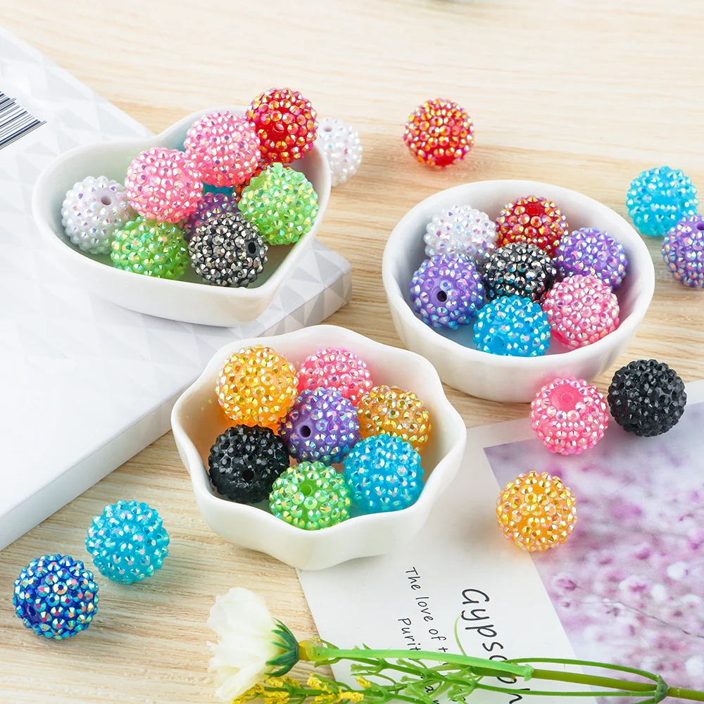 Фото Бусины из смолы в форме Bayberry диаметром 14/16/20 мм №3