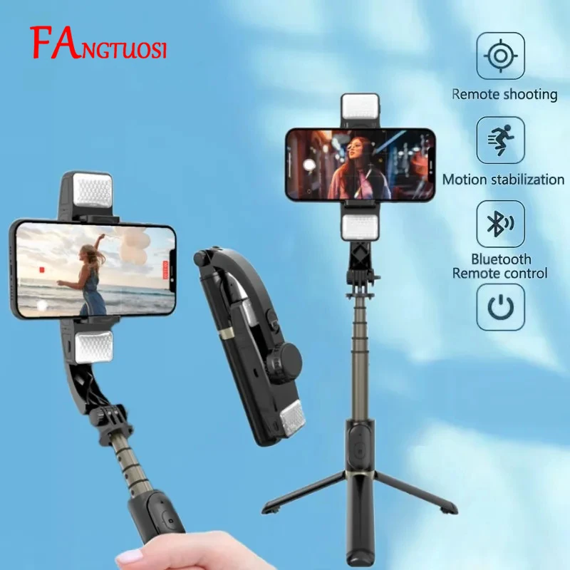 Handheld Gimbal Smartphone Bluetooth Handheld Stabilizer With Selfie Stick Tripod Folding Gimbal For Smartphone smartphone stabilizer