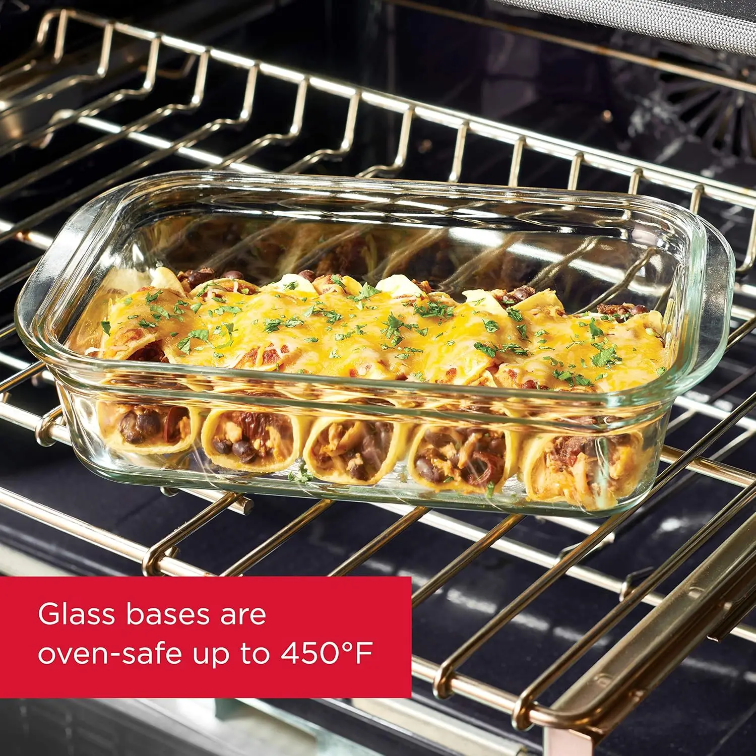 Rubbermaid Brilliance Glass Storage 3.2-Cup Food Containers with Lids 3