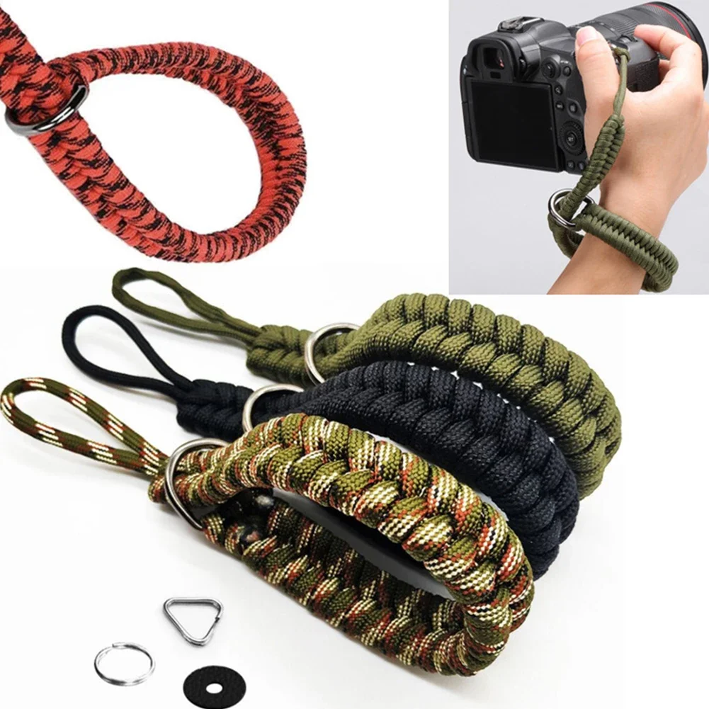 Handmade Woven Nylon Camera Wrist Strap with Quick Release
