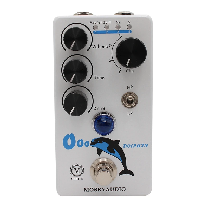 

MOSKYAUDIO DOLPHIN Guitar Ultimate Drive Distorton Effects Pedal True Bypass Function Guitar Effects Processor Parts