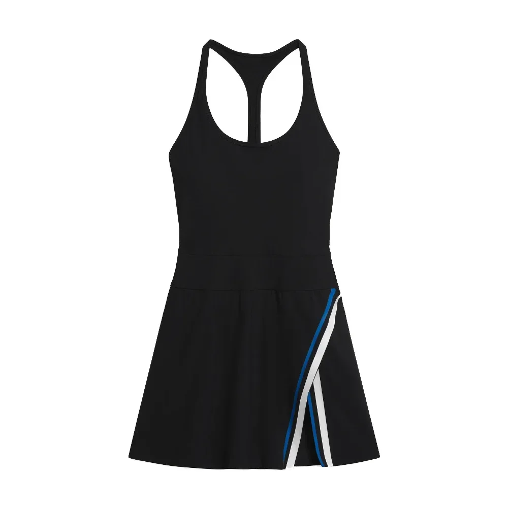 Women's Gym Golf Wear Tennis Skirt Breathable Quick-Drying Yoga One-Piece Dress Outdoor Leisure Sports Tight Fitting Skirt Pants