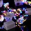 10pcs LED String Light Battery Operated Copper Wire Fairy Lights Festive Decoration With Flashing Modes Home Decor ﻿ 4