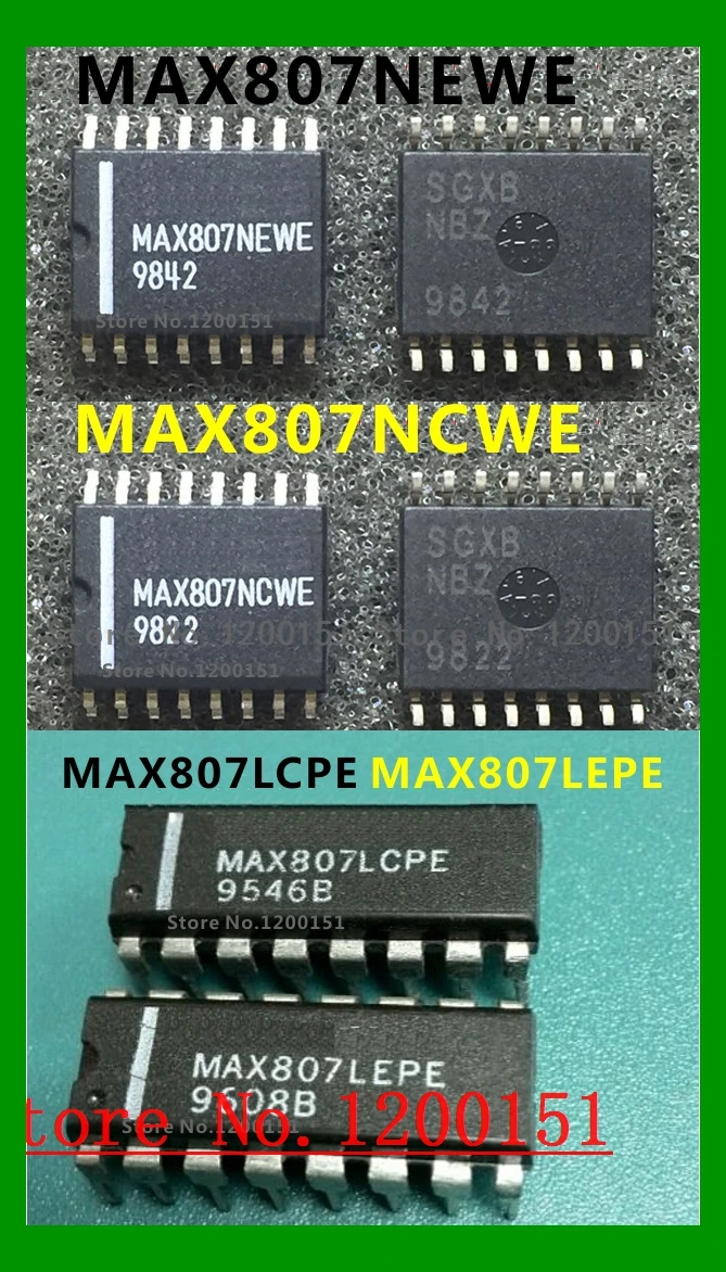 

MAX807 MAX807NCWE MAX807NEWE SOP16 MAX807LCPE MAX807LEPE DIP16