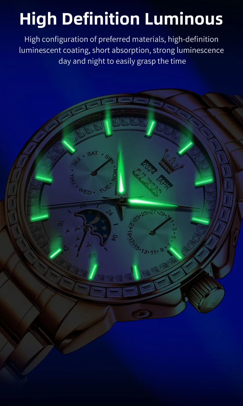 OLEVS 6695 Automatic Mechanical Men's Watch description image 7