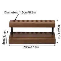 Walnut Wood Pen Holder With 9 Slots Multifunction Desk Organizer Phone Stand Display Case Storage Stand Office Decor 6