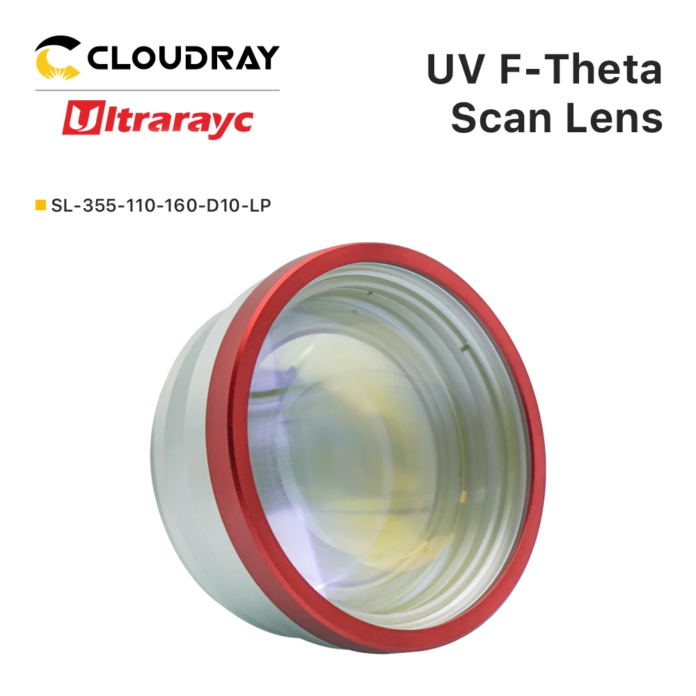 YAG 파이버 레이저 갈보 시스템용 Ultraray UV F-theta 렌즈, 레이저 F100-F420, M85 스캔 필드, 70x70-300x300mm, 10CA, 355nm 초점 렌즈